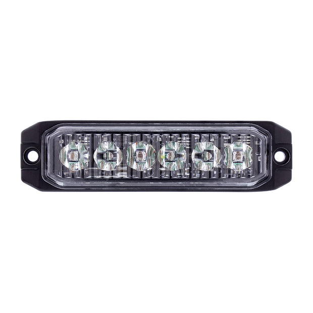 6 High Power LED "Competition Series" Slim Warning Light - Red