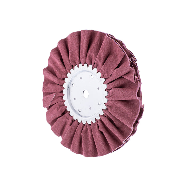 6" Red Treated Airway Buff - 5/8" &amp; 1/2" Arbor