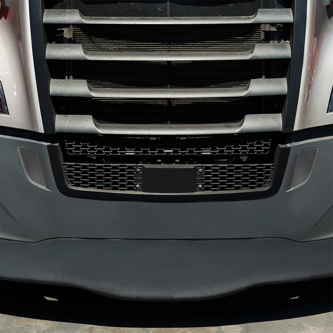 Black Tow Hook Access Covers For 2018-2024 Freightliner Cascadia (Pair)