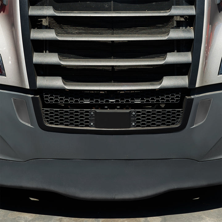 Black Tow Hook Access Covers For 2018-2024 Freightliner Cascadia (Pair)