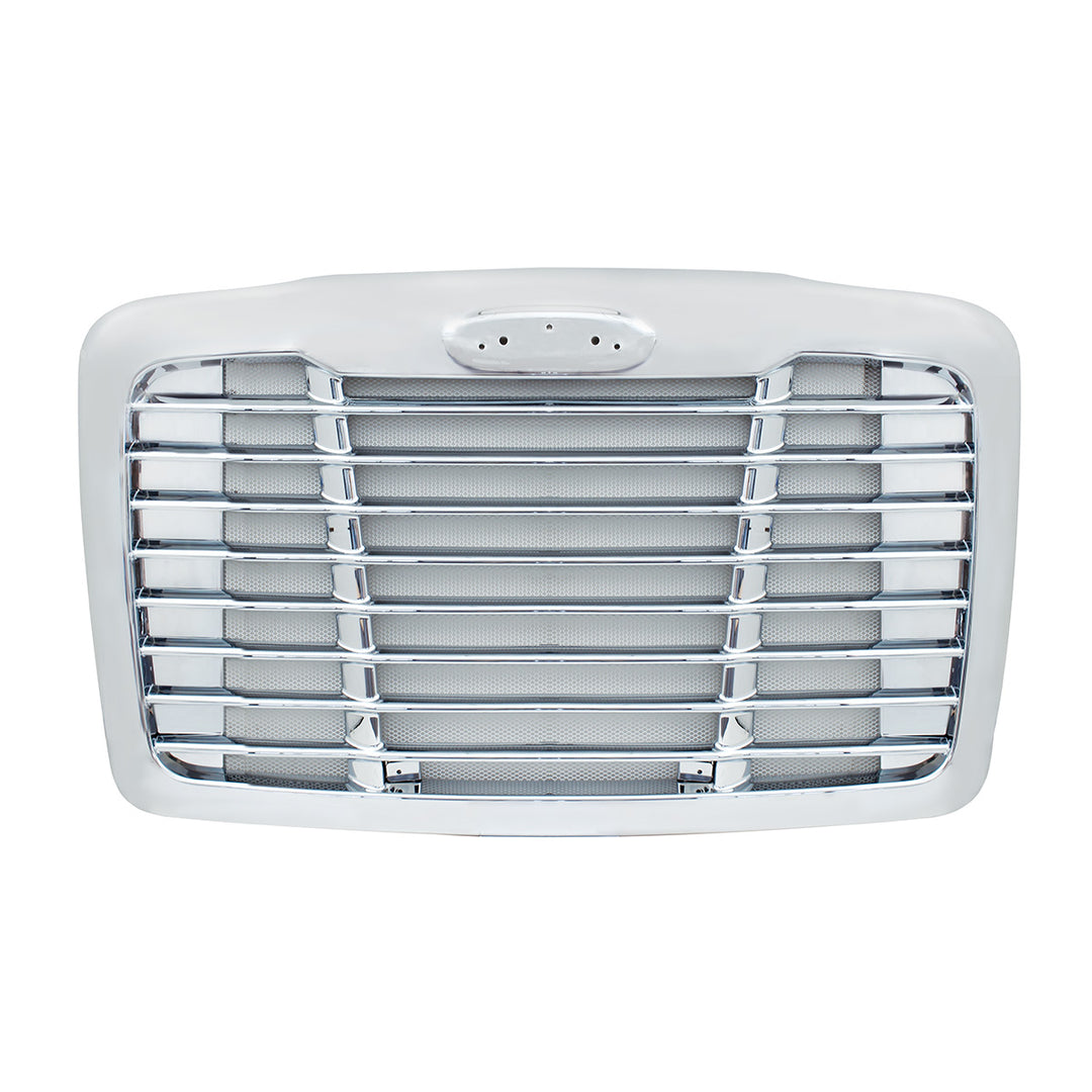 Chrome Grille With Chrome Bug Screen For 2008-2017 Freightliner Cascadia