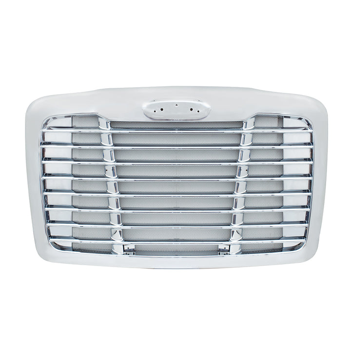 Chrome Grille With Chrome Bug Screen For 2008-2017 Freightliner Cascadia