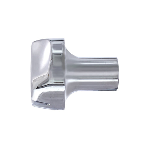 Ace Of Spades Air Valve Knob - Chrome With Red Inlay