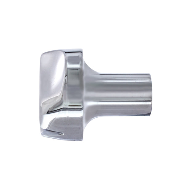 Ace Of Spades Air Valve Knob - Chrome With Red Inlay