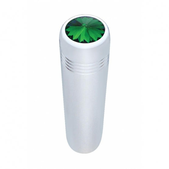 2-1/4" Long Aluminum Toggle Switch Extension With Crystal For Kenworth - Green Crystal