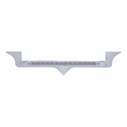 Chrome Hood Emblem Trim With 14 LED Light Bar For Kenworth - Amber LED/Clear Lens