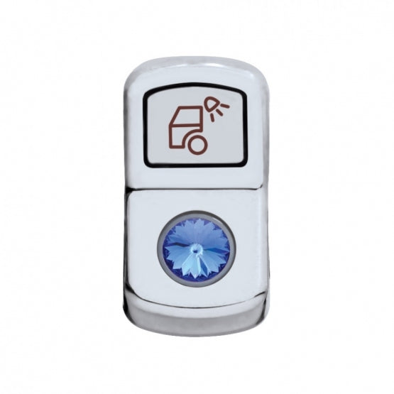 "Load Light" Rocker Switch Cover With Blue Crystal