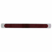19 LED 17" Light Bar With Bezel (Stop, Turn & Tail) - Red LED/Red Lens