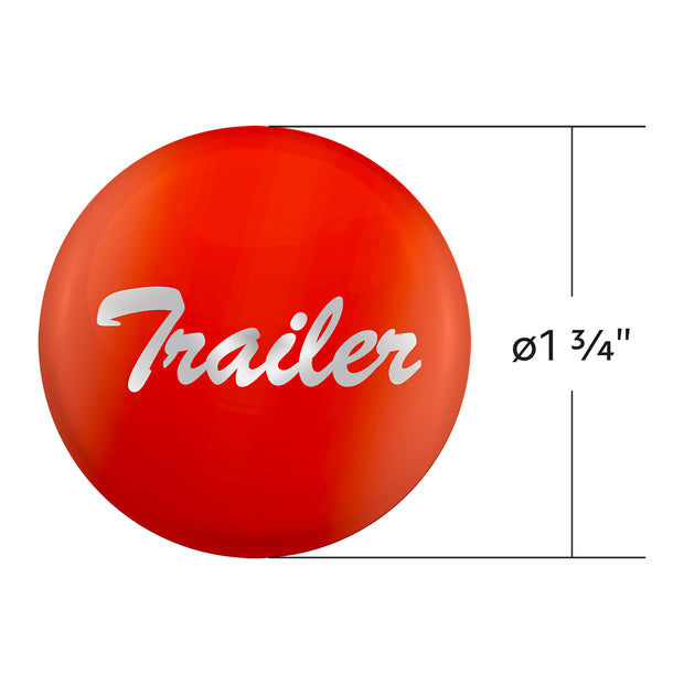 "Trailer" Glossy Air Valve Knob Candy Color Sticker - Cadmium Orange