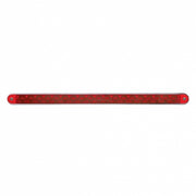 19 LED 12" Reflector Light Bar With Bezel (Stop, Turn & Tail) - Red LED/Red Lens