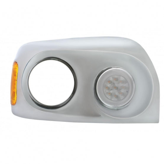 21 LED GloLight Daytime Running Light For 2005-2010 Freightliner Century -Amber LED/Clear Lens