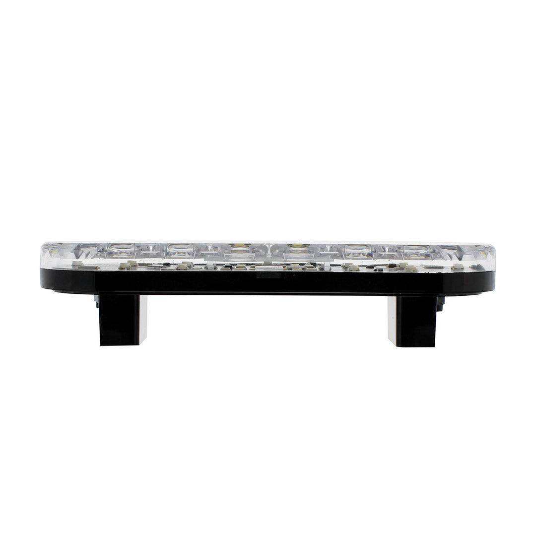 6" Oval Combo Light With 14 LED Stop, Turn &amp; Tail &amp; 16 LED Back-Up - Red LED/Clear Lens
