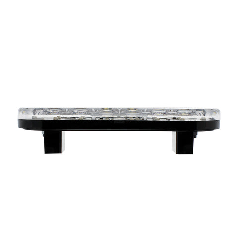 6" Oval Combo Light With 14 LED Stop, Turn & Tail & 16 LED Back-Up - Red LED/Clear Lens