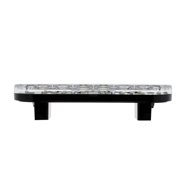 6" Oval Combo Light With 14 LED Stop, Turn & Tail & 16 LED Back-Up - Red LED/Clear Lens