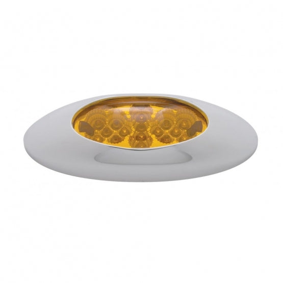 16 LED Phantom I Reflector Light (Clearance/Marker) - Amber LED/Amber Lens