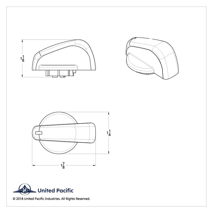 Chrome Plastic A/C Control Knob For Freightliner Coronado (2005-2009, 2011-2014) &amp; Columbia (2005-2010)