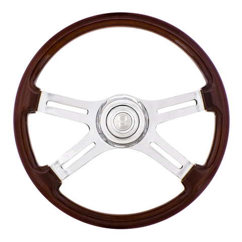 18" 4 Spoke Steering Wheel With Hub & Horn Kit  - Freightliner 1989-July 2006