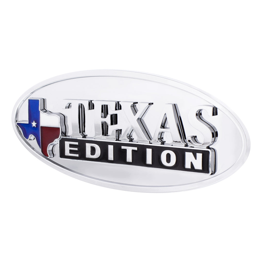 Chrome Die Cast Oval Emblem - "Texas Edition"