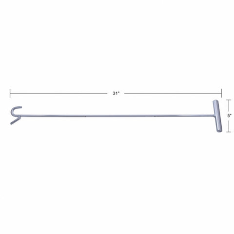 Chrome 31" Long Fifth Wheel Pin Puller, S-Hook (Each)