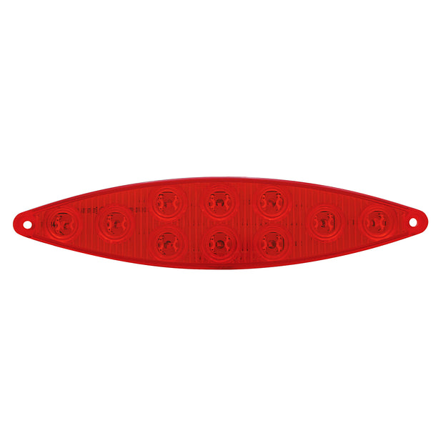 10 LED "Cat's Eye" Light (Stop, Turn & Tail) - Red LED/Red Lens