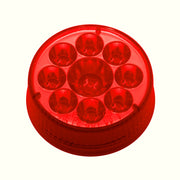 9 LED 2-1/2" Round Pure Reflector Light (Clearance/Marker) - Red LED/Red Lens