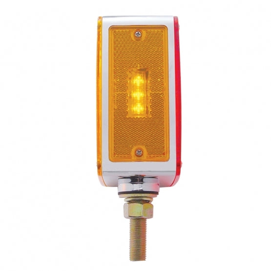 45 LED Single Stud Double Face Turn Signal Light (Driver) - Amber &amp; Red LED/Amber &amp; Red Lens