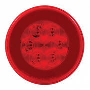 21 LED 4" Round GloLight (Stop, Turn & Tail) - Red LED/Red Lens