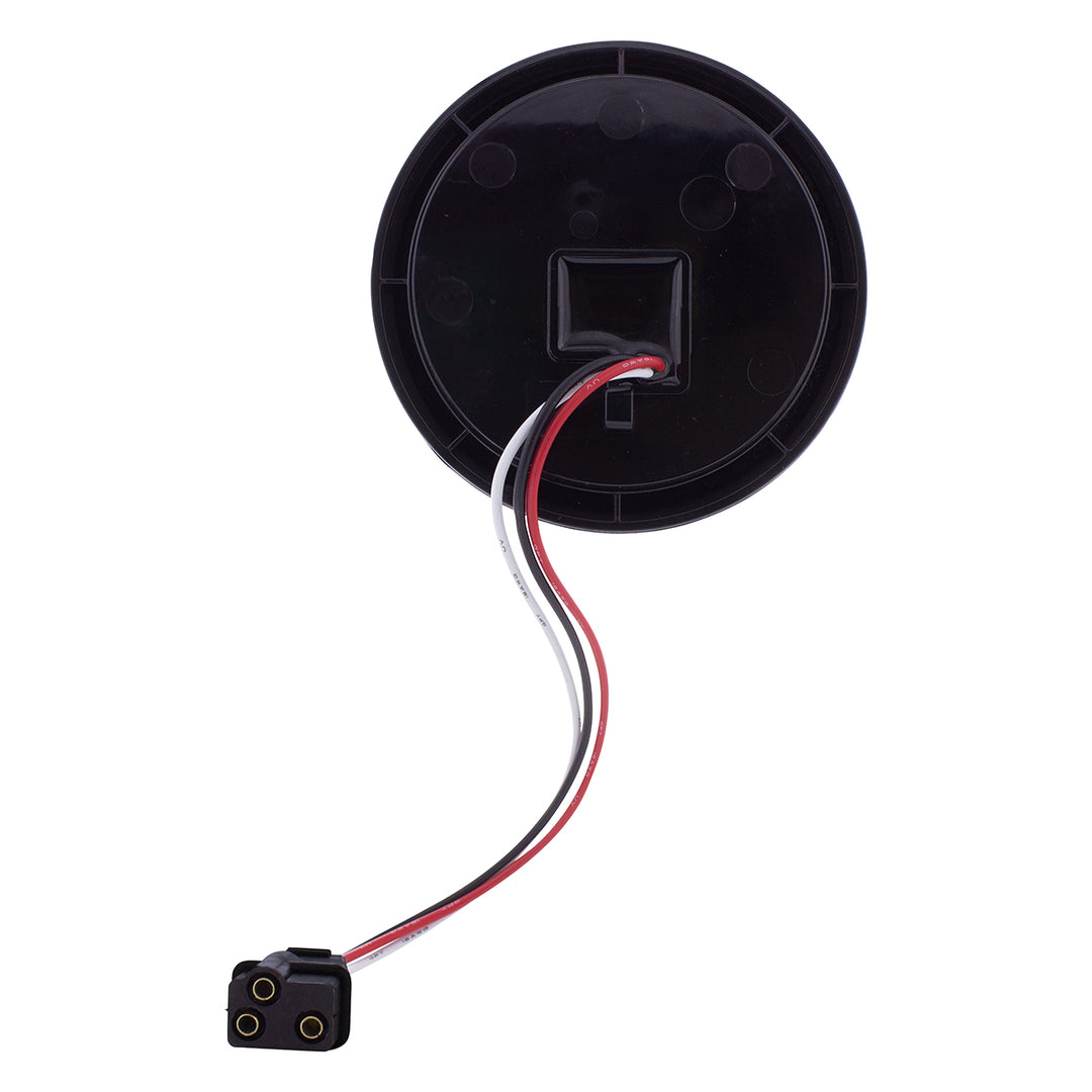 13 LED 4" Round Abyss Light (Stop, Turn &amp; Tail) - Red LED/Clear Lens