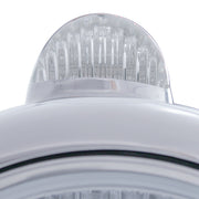 Stainless Steel Guide 682-C Headlight H4 & Dual Mode LED Signal - Clear Lens