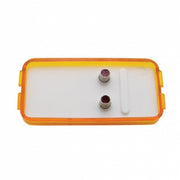 Single Bulb Rectangular Light (Clearance/Marker) - Amber Lens