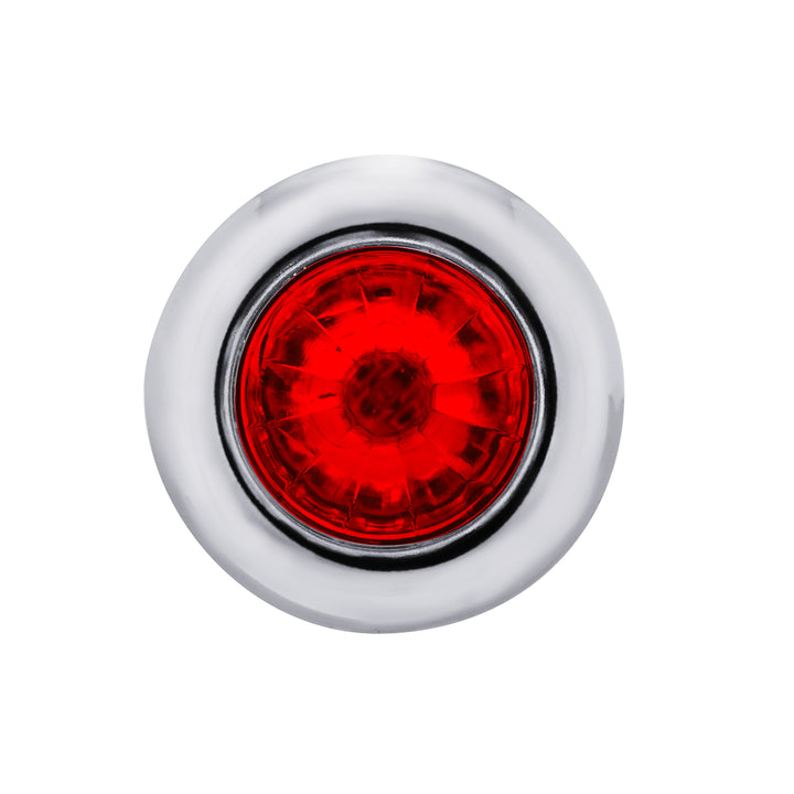 4 LED Dual Function 3/4" Mini Watermelon Light (Clearance/Marker) - Red LED/Red Lens
