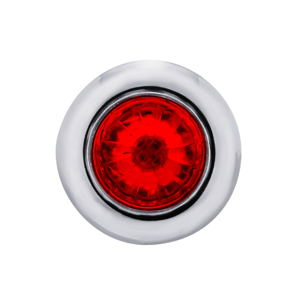 4 LED Dual Function 3/4" Mini Watermelon Light (Clearance/Marker) - Red LED/Red Lens