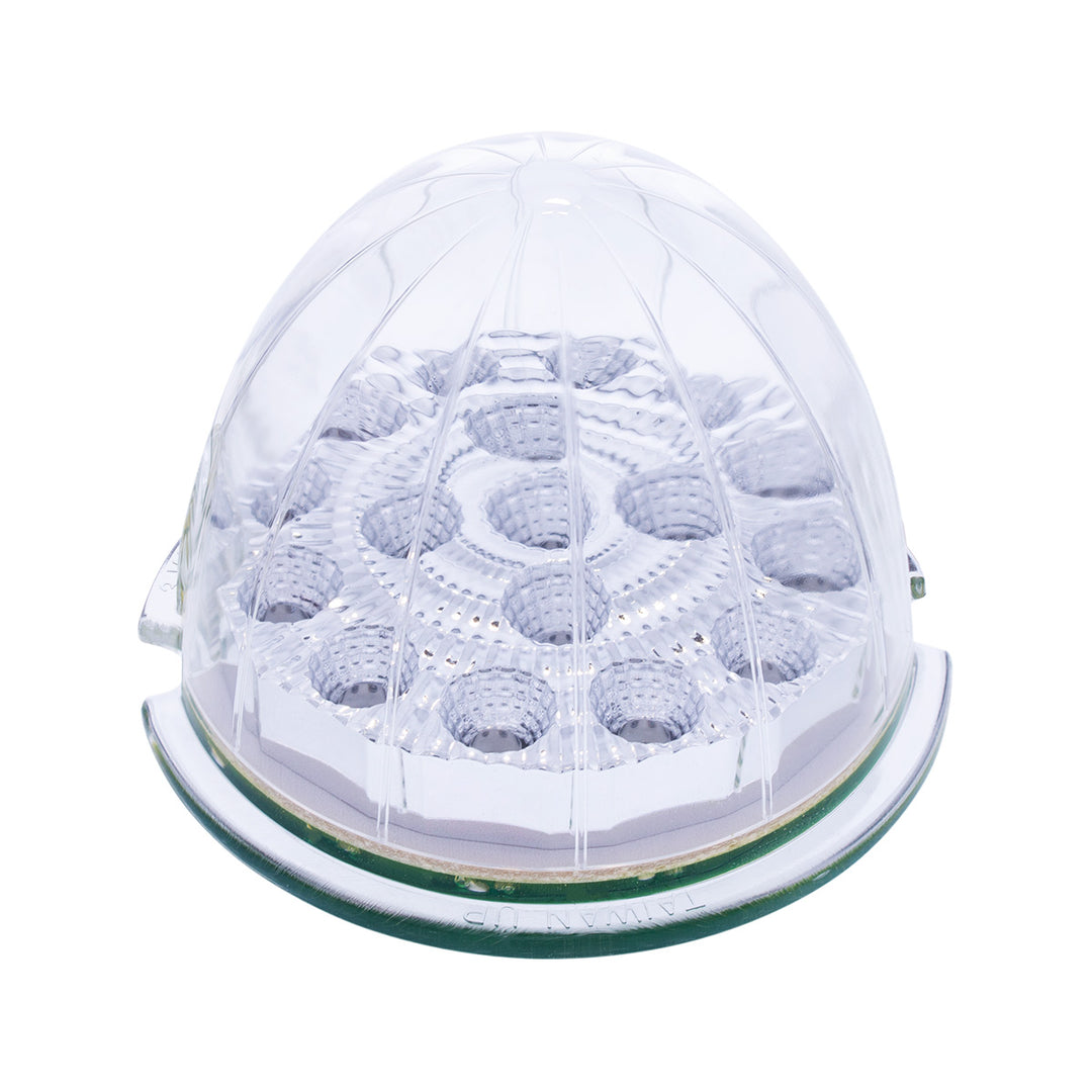 17 LED Dual Function Reflector Cab Light - Amber LED/Clear Lens