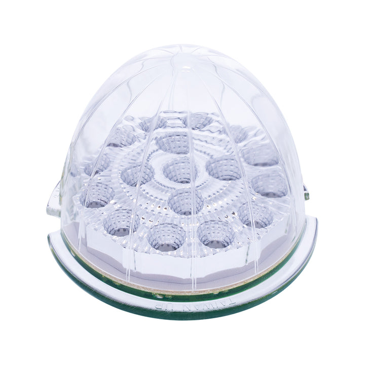 17 LED Dual Function Reflector Cab Light - Amber LED/Clear Lens