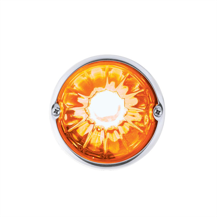 Glass Watermelon Light Kit With 2 LED Light-Amber LED/Amber Lens