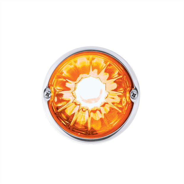 Glass Watermelon Light Kit With 2 LED Light-Amber LED/Amber Lens