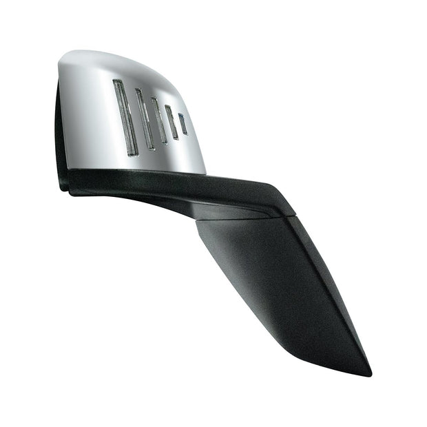 Hood Mirror Assembly W/LED Lights On Mirror Cover & Glass For 2018-2024 Volvo VNL - Passenger