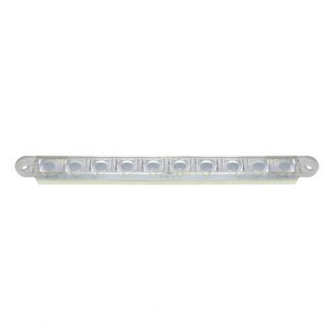 10 LED 9" Dual Function Light Bar - Blue LED/Clear Lens