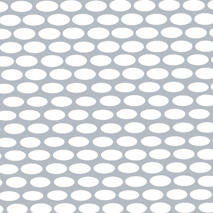 304 Stainless Grille Mesh For Peterbilt 379 With Extended Hood - Alternating Oval Holes