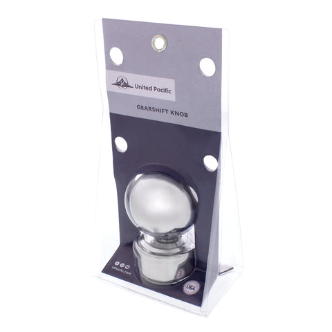 Ball Gearshift Knob With 13/15/18 Speed Adapter - Chrome