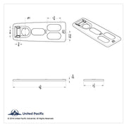 Chrome Window Switch Cover For 2008-2017 Freightliner Cascadia - Driver-5 Openings