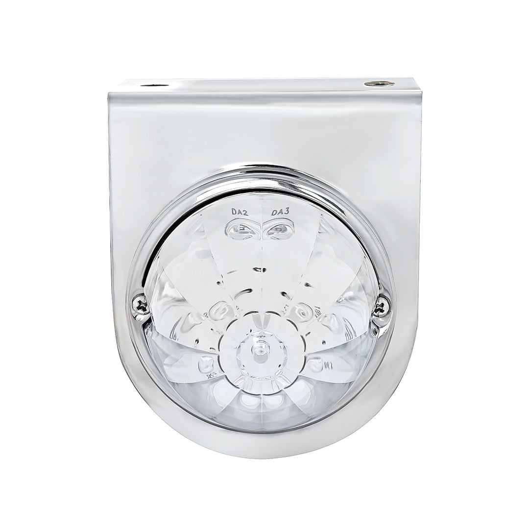 Stainless Light Bracket With 17 LED Watermelon Light - Amber LED/Clear Lens