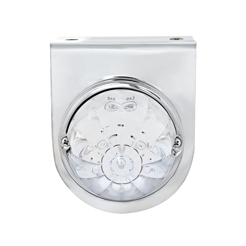 Stainless Light Bracket With 17 LED Watermelon Light - Amber LED/Clear Lens