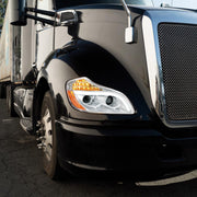 Chrome 8 LED Projection Headlight For 2013-2021 Kenworth T680-Passenger