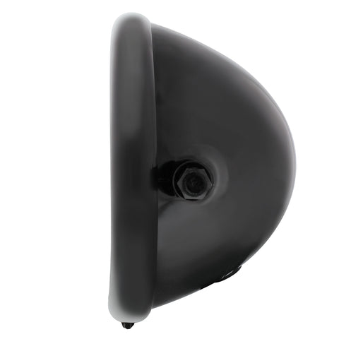 Black 5-3/4" Motorcycle Headlight Housing Only - Side Mount