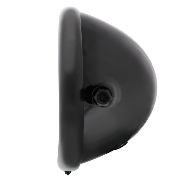 Black 5-3/4" Motorcycle Headlight Housing Only - Side Mount