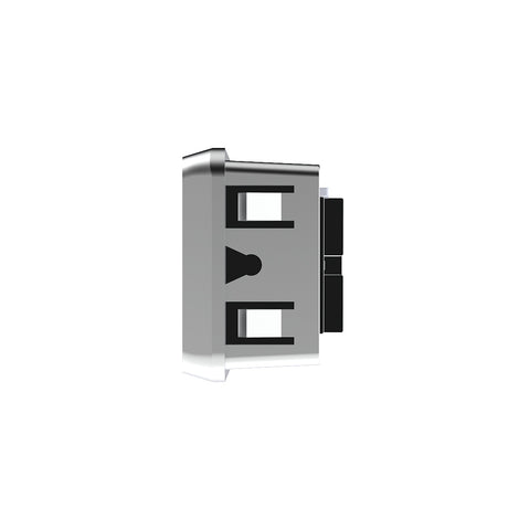 Chrome Plastic A/C Vent For 2001 & Earlier Kenworth -Center