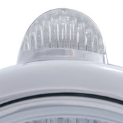 Chrome Guide 682-C Headlight H4 & Dual Mode LED Signal - Clear Lens