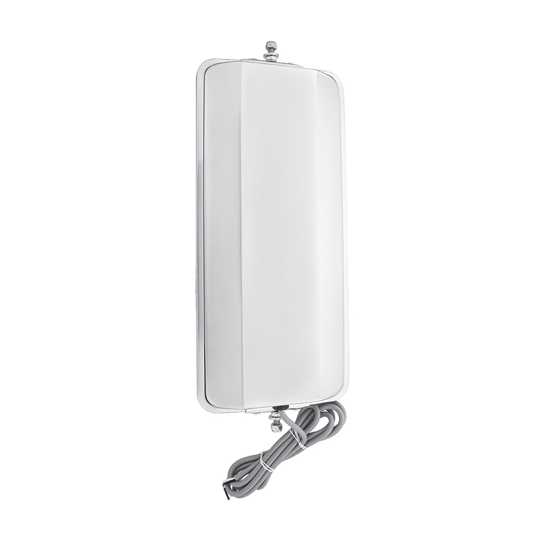 7" X 16" 430 Stainless Steel West Coast Style Mirror - Heated