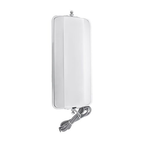 7" X 16" 430 Stainless Steel West Coast Style Mirror - Heated